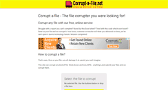 Desktop Screenshot of corrupt-a-file.net