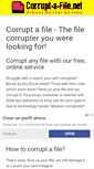 Mobile Screenshot of corrupt-a-file.net